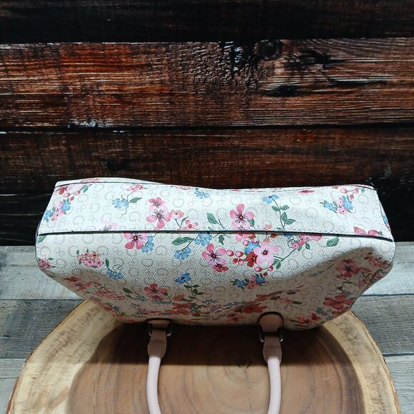 GUESS Bag Purse Handbag Satchel Floral Faux Leather NEW - Picture 5 of 14